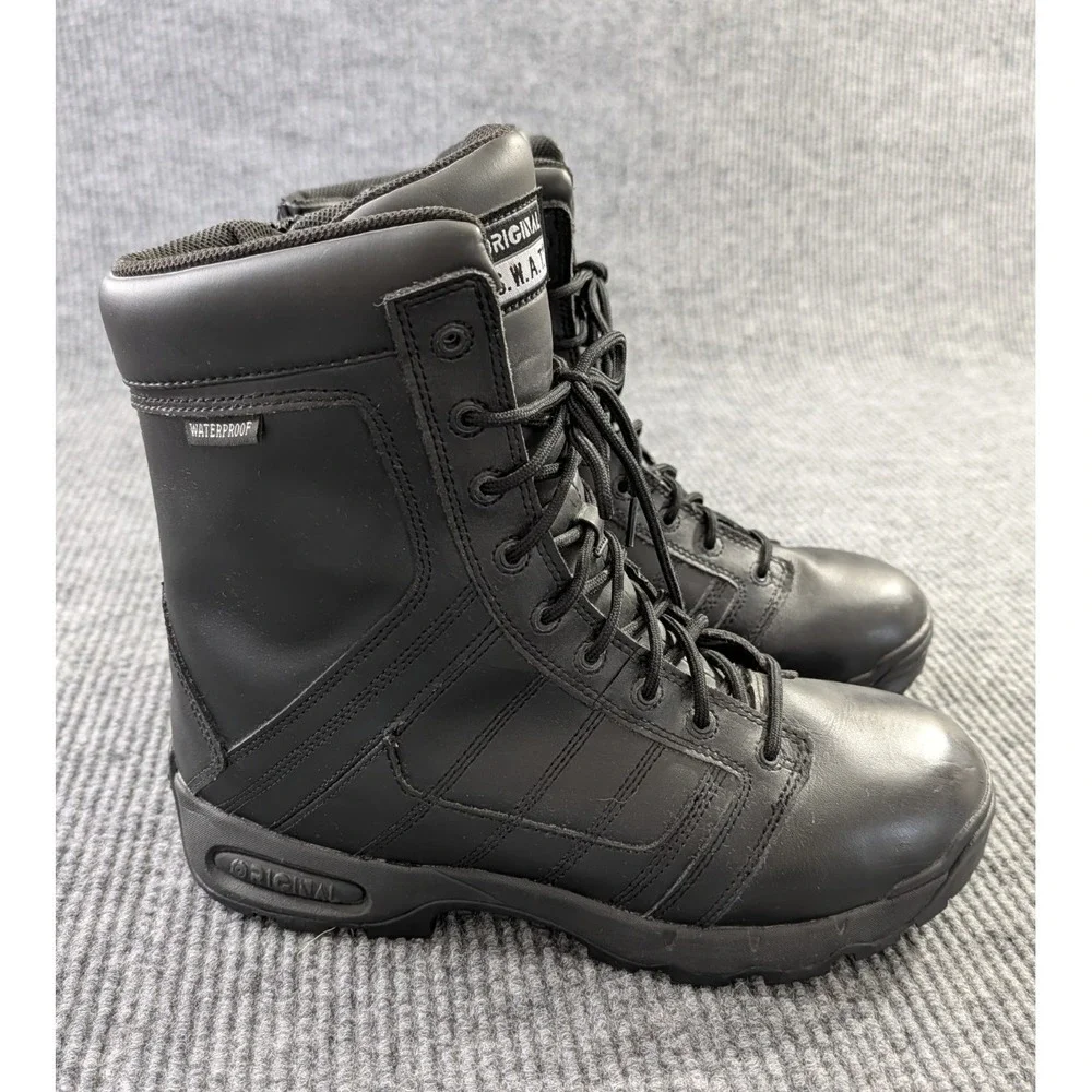 Original SWAT Tactical Boot Mens 13W Black Side Zip Metro Air 9